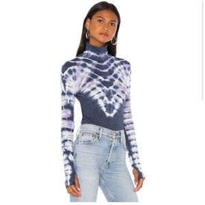 Free People Tie Dye Turtleneck Long Sleeve